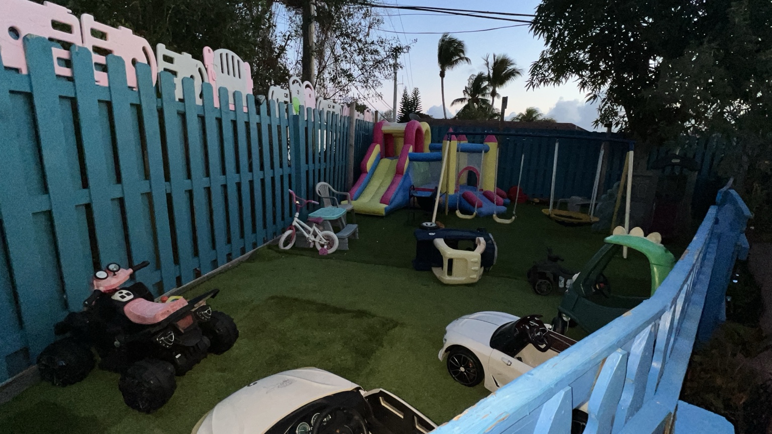 Daycare backyard play area